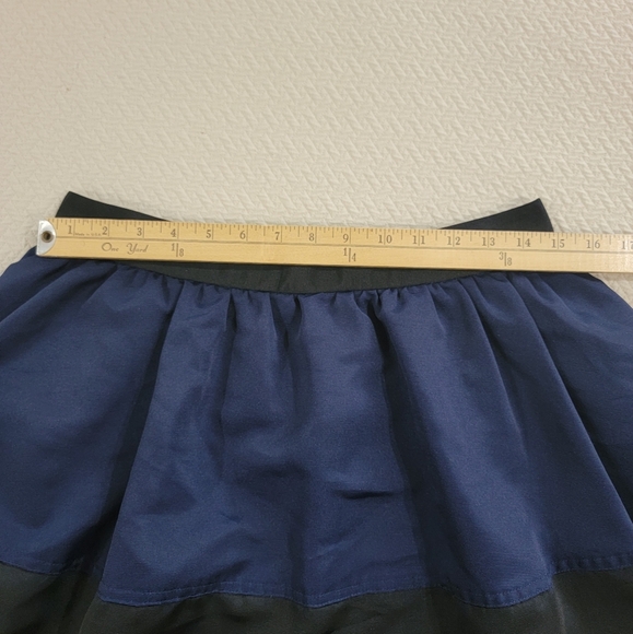 NEW Express Black and Blue Women's Skirt Size 10 Color Block Full - Picture 8 of 13
